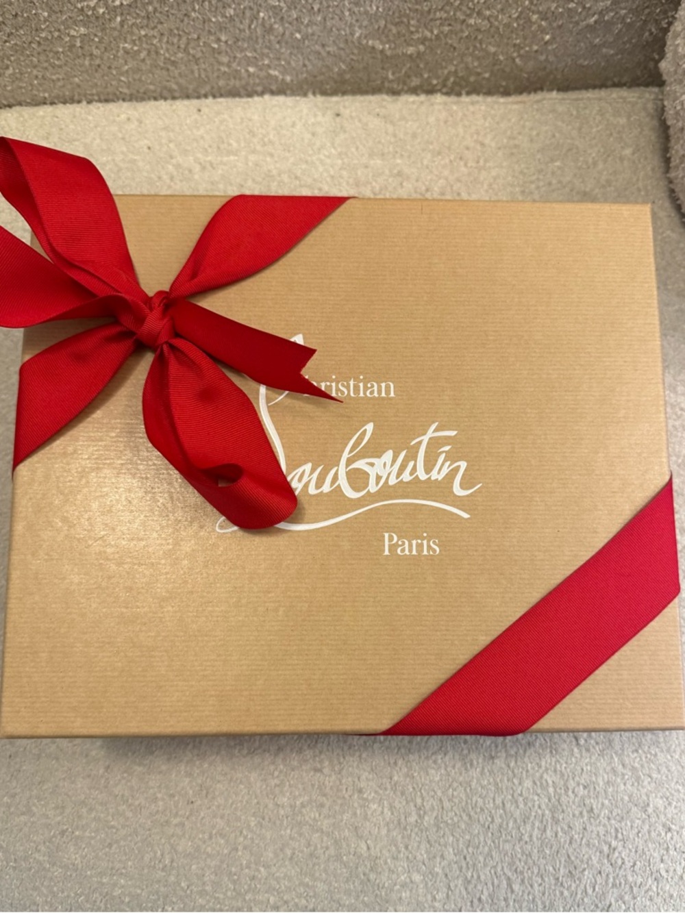 Christian Louboutin Roza Z Gift Box with Red Ribbon Never Worn
